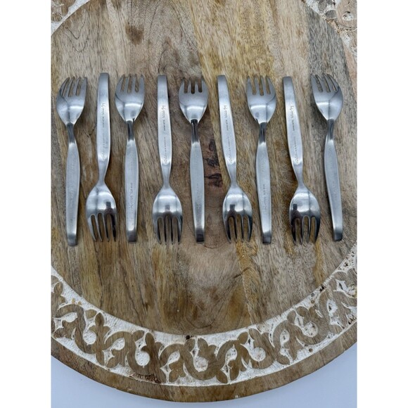 Noritake Wild Ivy Stainless Steel Fork 6.25in Flatware Japan 18/8 NTK Set Of 9 - Picture 2 of 5